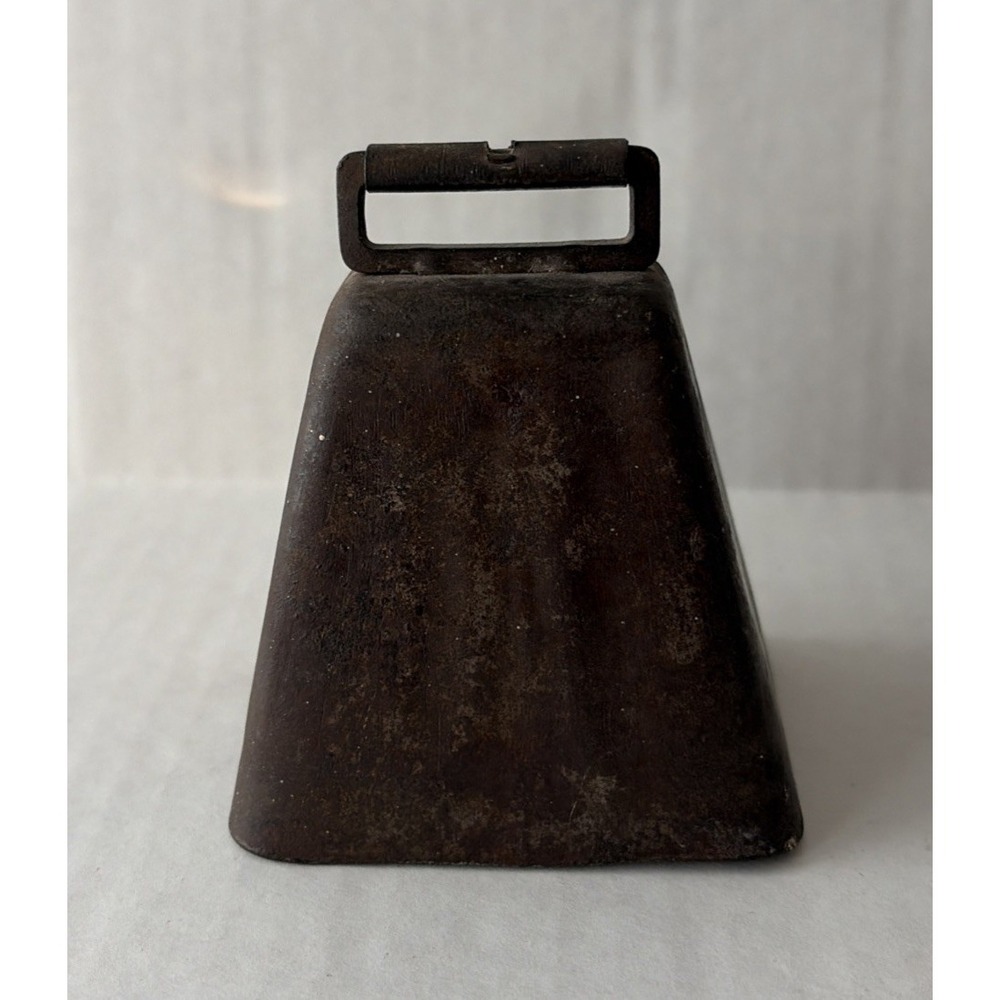 Vintage Cast Iron Cow Bell Unmarked Working Great